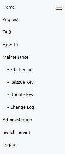 Edit Person Menu