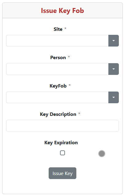 Issue Key Fob button